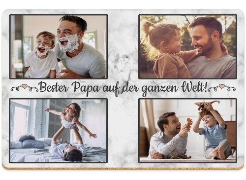 platz set für papa selbst gestalten