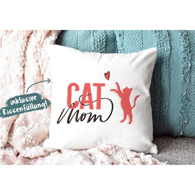 Kissen - Cat Mom und Dog Mom