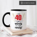 Tasse zum 40. Geburtstag mit Foto - Lieber 40 statt 20