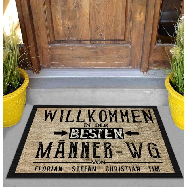Fußmatte mit Spruch und Namen Männer WG PRINT ROYAL, 24,95