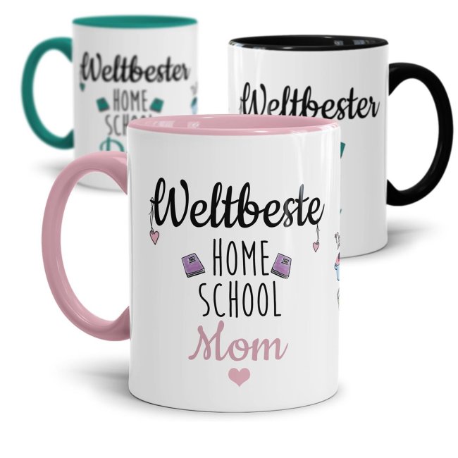 Tassen mit Spruch - Weltbeste/ Weltbester Home School Mom und Dad