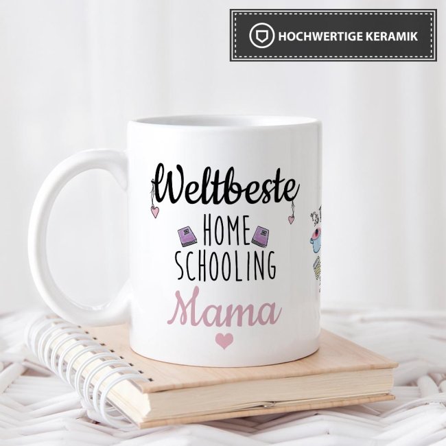 Tassen mit Spruch - Weltbeste Homeschooling Helfer in der Familie