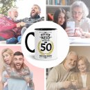 Tasse zum Geburtstag - 50 Jahre - mit lustigem Spruch -...