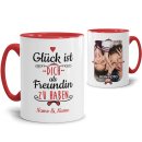 Tasse mit Namen und Foto - Gl&uuml;ck ist, Dich zu haben...