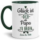 Tasse f&uuml;r Papa von - mit Wunschnamen - Innen &amp;...