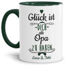 Tasse f&uuml;r Opa von - mit Wunschnamen - Innen &amp;...