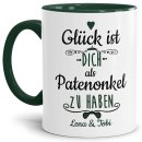 Tasse f&uuml;r Patenonkel von - mit Wunschnamen - Innen...