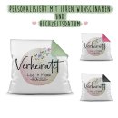 Kissen zur Hochzeit - Verheiratet - mit WUNSCHNAME und...