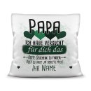 Kissen - Geschenk f&uuml;r Papa von Kind - in...