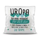 Kissen - Geschenk f&uuml;r Uropa von Kind - in...