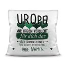 Kissen - Geschenk f&uuml;r Uropa von Kindern - in...