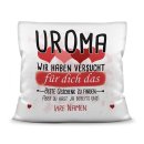 Kissen - Bestes Geschenk f&uuml;r Uroma von mehr Kindern...