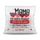 Kissen - Bestes Geschenk f&uuml;r Bonus Mama von mehr...