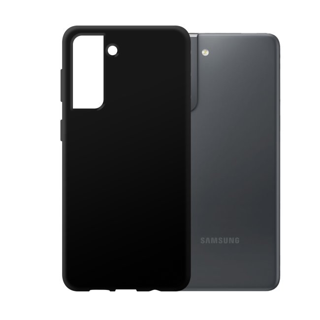 Bedruckte Handyh&uuml;lle f&uuml;r Samsung Galaxy S21 - Silikoncase Schwarz