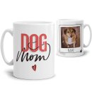 Tasse mit Spruch - Dogmom - mit Foto &amp; Name