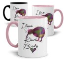 Tasse mit Spruch - Kiwi Tasse - I love Kiwi Birds