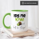 Tasse mit Spruch - Kiwi Tasse - Iss ne Kiwi &amp; halt...
