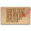 Holzbrettchen mit Gravur selbst gestalten - Buchenholz