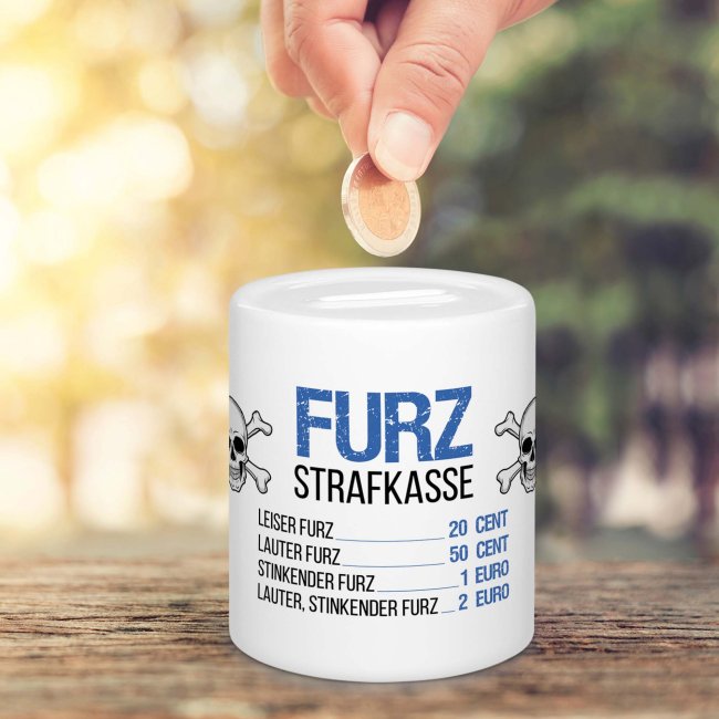 Spardose - Furzstraf-Kasse