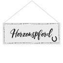 Outdoorschild mit Spruch - Herzenspferd - Seelenpferd -...