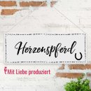 Outdoorschild mit Spruch - Herzenspferd - Seelenpferd -...