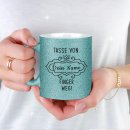 Personalisierbare Glitzertasse - Tasse von Wunschname,...