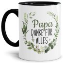 Tasse mit Spruch - Danke f&uuml;r alles Papa - Innen...