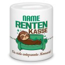 Spardose f&uuml;r Renter - Rentenkasse - mit Name...