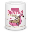 Spardose f&uuml;r Renterin - Rentenkasse - mit Name...