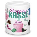 Spardose - Shoppingkasse f&uuml;r - mit Wunschname