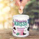 Spardose - Shoppingkasse f&uuml;r - mit Wunschname