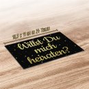 Puzzle - Willst Du mich heiraten? - Schwarzes Design - 24...