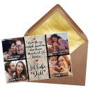 Foto-Puzzle mit vier Fotos und Spruch - Ich liebe Dich -...