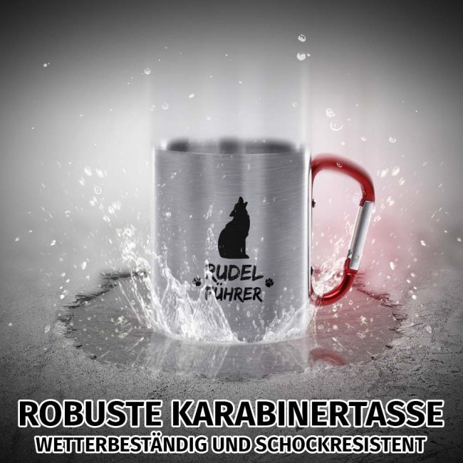 Karabiner Tasse - Rudelf&uuml;hrer Schwarz