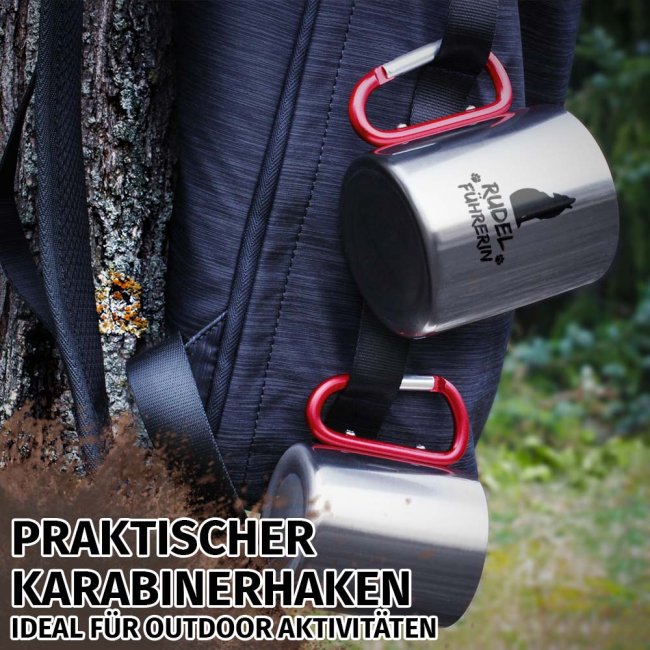 Karabiner Tasse - Rudelf&uuml;hrerin Schwarz