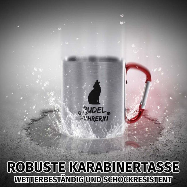 Karabiner Tasse - Rudelf&uuml;hrerin Schwarz