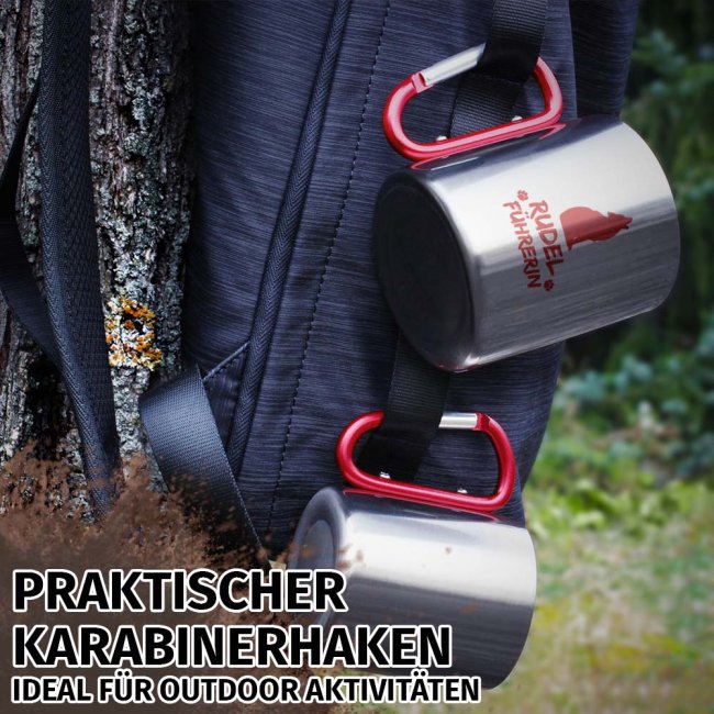 Karabiner Tasse - Rudelf&uuml;hrerin Rot