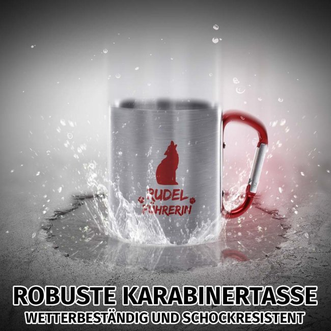 Karabiner Tasse - Rudelf&uuml;hrerin Rot