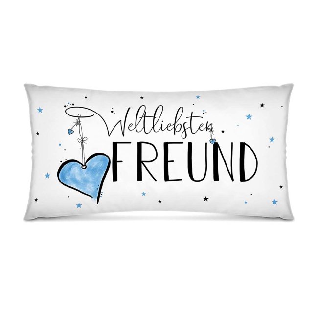 XXL Kissen Weltliebster Freund 80 x 40 cm PRINT ROYAL, 25,95