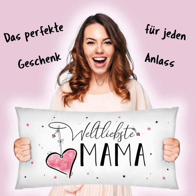 XXL-Kissen mit Spruch - Weltliebste Mama