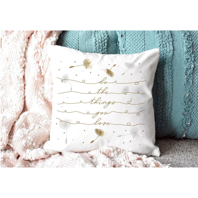 Kissen mit Spruch Do the things you love PRINT ROYAL, 16,95