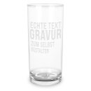 Trinkglas mit Gravur mit Text selbst gestalten