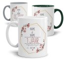 Tasse zum Hochzeitstag - mit Name &amp; Datum - 1 bis 100...