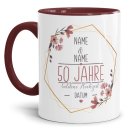 Tasse zum Hochzeitstag - mit Name &amp; Datum - 50 Jahre...