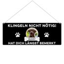 Outdoorschild mit Spruch - Klingeln Nicht N&ouml;tig -...