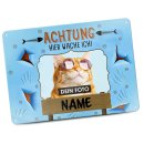 Katzenschild - Hier wache ich - mit Name und Foto