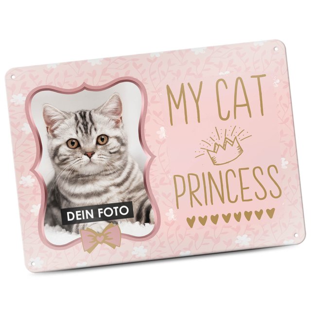Katzenschild - My cat princess - mit Foto