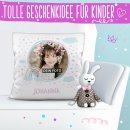 Kinder-Kissen - Fotocollage Regenbogen