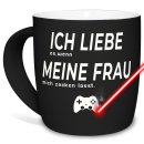 Tasse mit Lasergravur - Ich liebe meine Frau, zocken -...