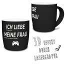 Tasse mit Lasergravur - Ich liebe meine Frau, zocken -...